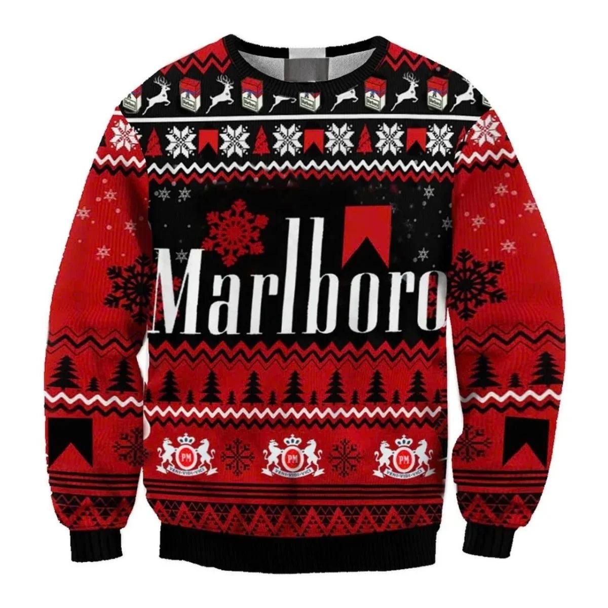 Marlboro Christmas Holiday Ugly Christmas Sweater