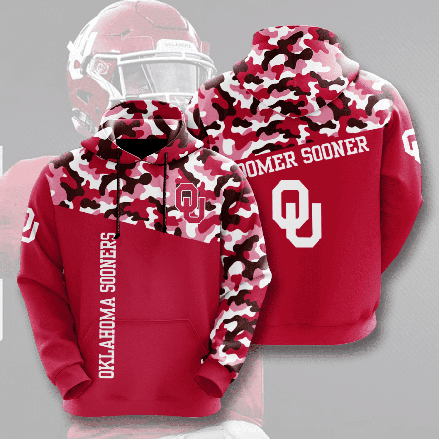 Oklahoma Sooners 3D All Over Print Hoodie & Zip Hoodie