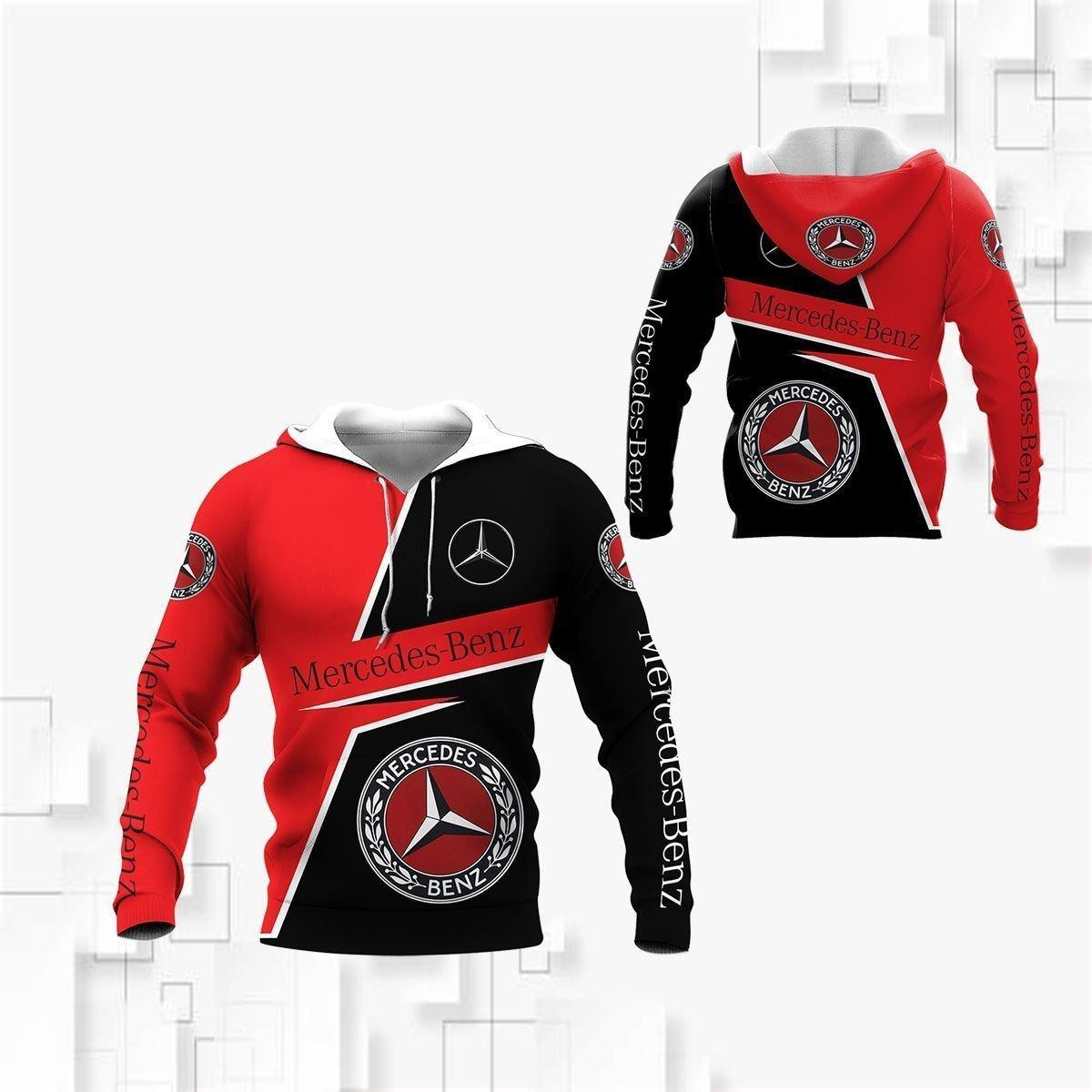 Mercedes-benz Shirt 448, 3d Hoodie Zip Hoodie