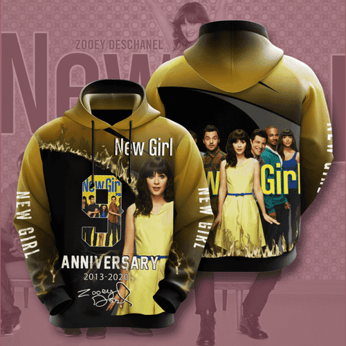 New Girl Movie Character Anniversary 9 Years 3D All Over Print Hoodie & Zip Hoodie