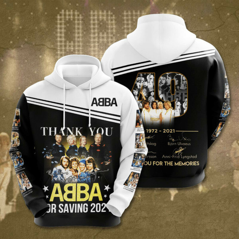 Thank You Abba For Saving 2021 3d Hoodie