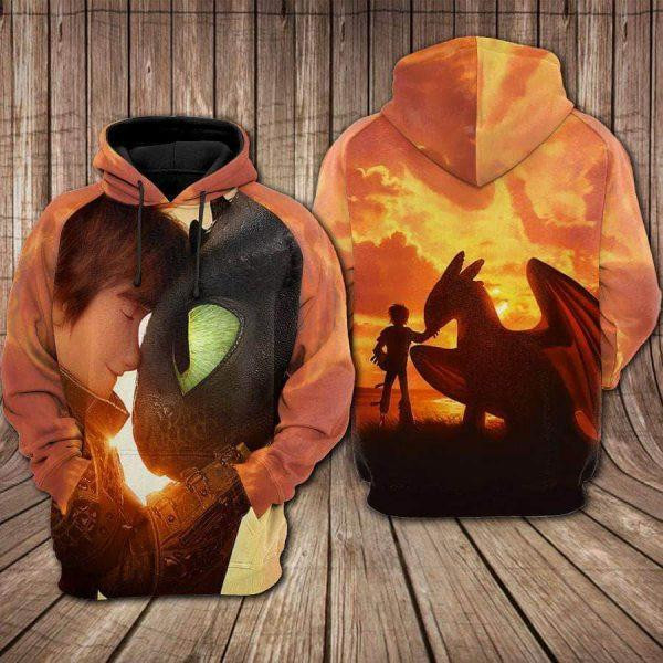 Toothless How To Train Your Dragon Movies 2k624 Lover Gift ,toothless Dragon All Over Print 3d Hoodie