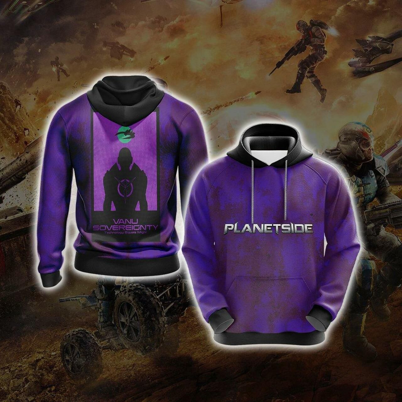 Planetside Vanu Sovereignty Unisex 3D All Over Print Hoodie & Zip Hoodie