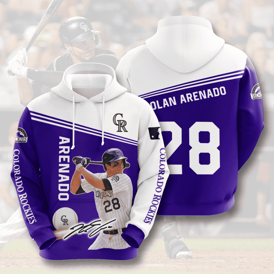 COLORADO ROCKIES Nolan Arenado 3D All Over Print Hoodie & Zip Hoodie