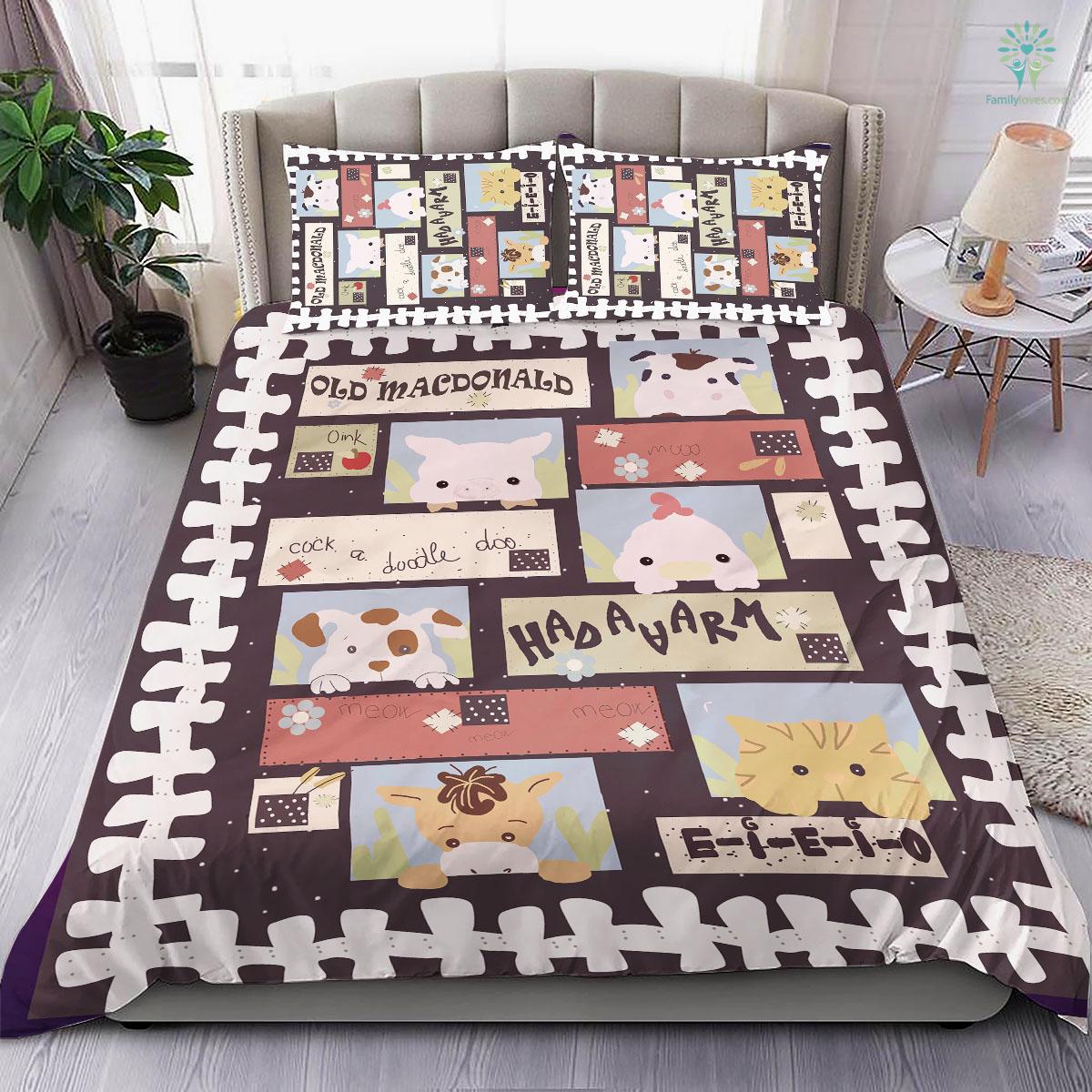 Farmer Bedding Set Old McDonald Had A Farm Duvet Covers