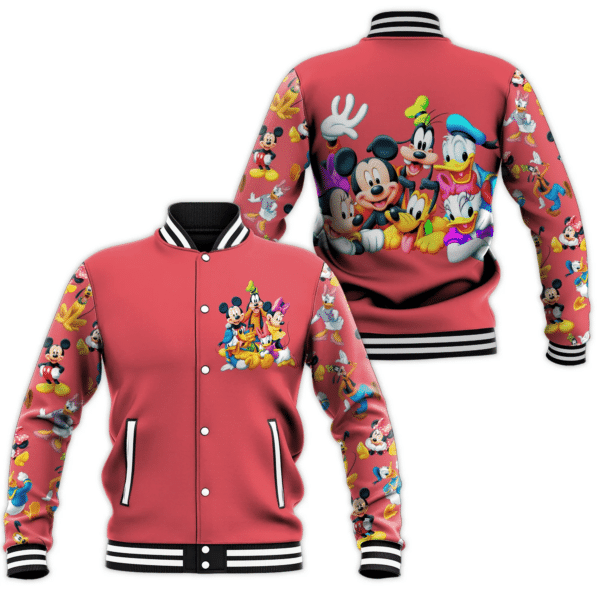 Mickey Mouse And Friends Comics Disney Cartoon 518 Gift Lover Baseball Jacket 421