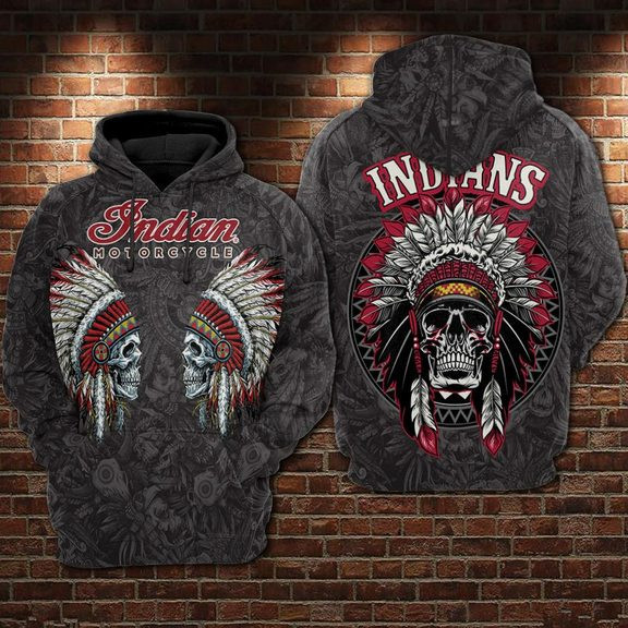 Indian Motorcycle 3D All Over Print Hoodie & Zip Hoodie