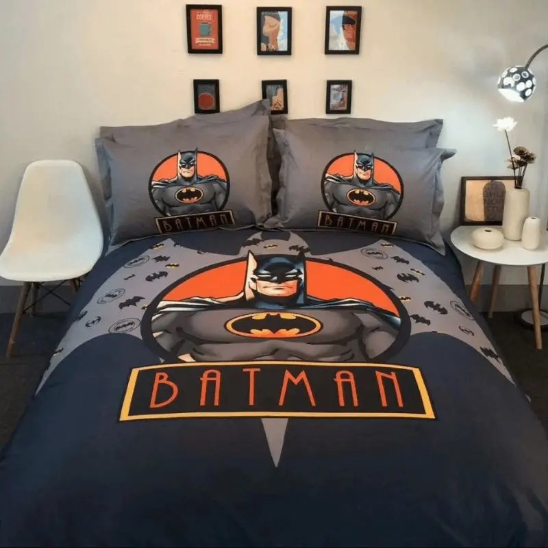 Batman Bedding Set DC Cartoon Batman Hero Graphic Duvet Covers