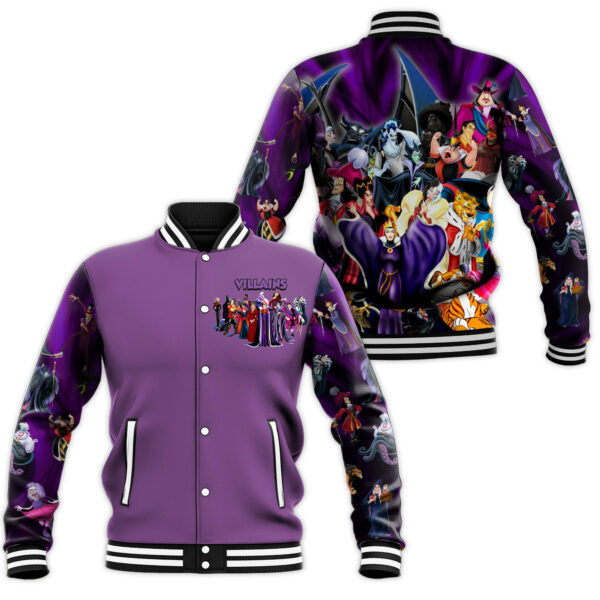Villains Disney, Villains Disney Cartoon 688 Gift Lover Baseball Jacket 434