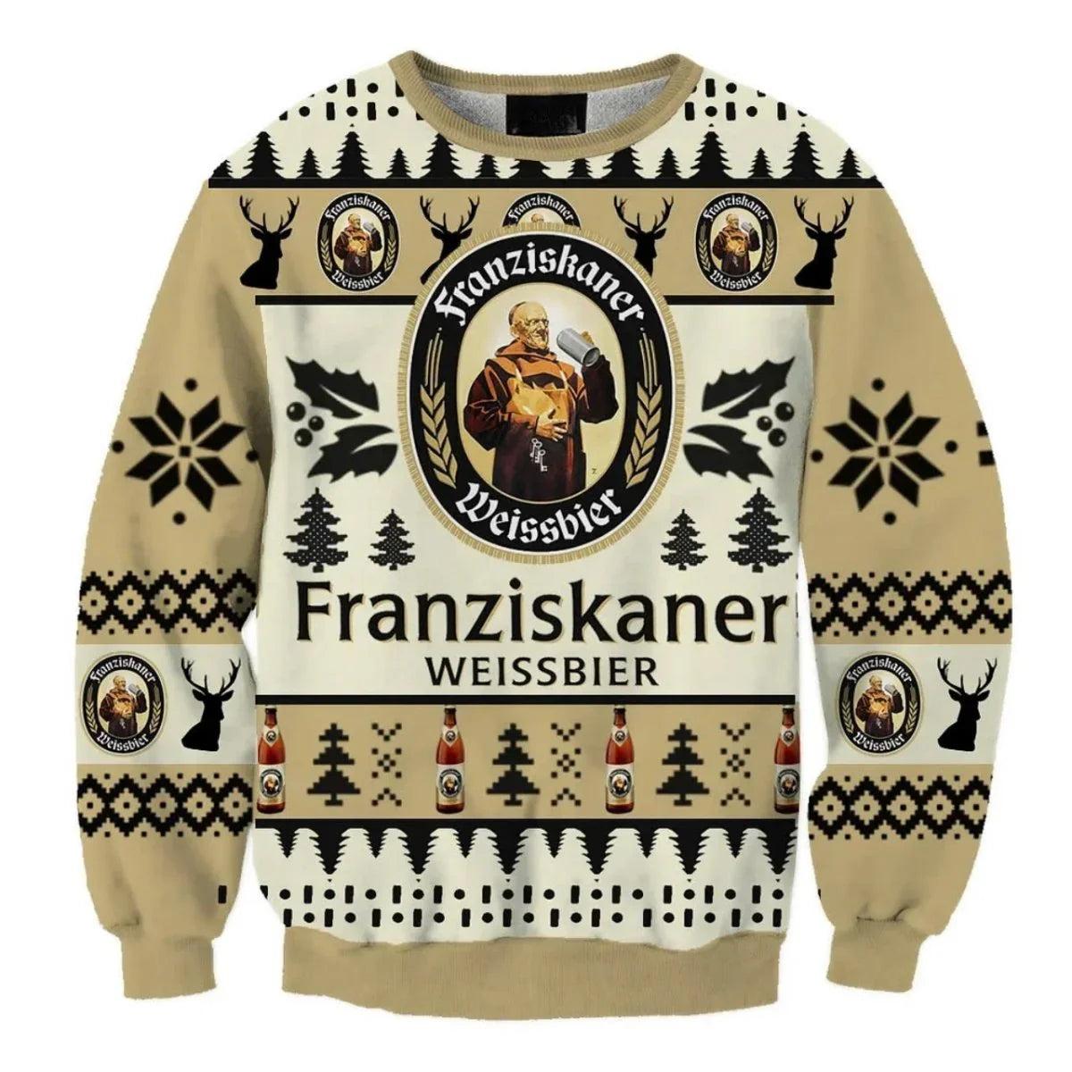 Franziskaner Weissbier Christmas Holiday Ugly Christmas Sweater
