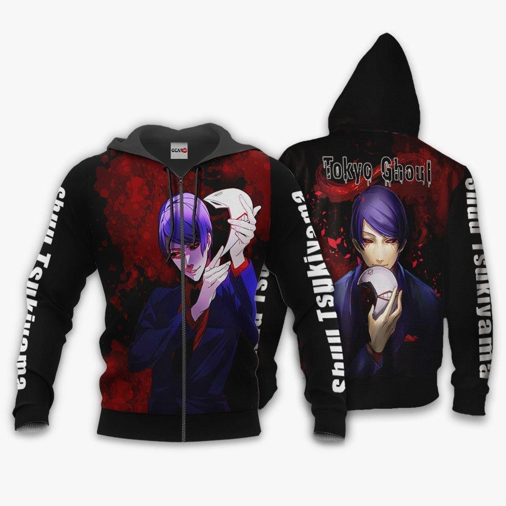 Tokyo Ghoul Shuu Tsukiyama Anime 3k314 Cartoon 3d Hoodie Zip Hoodie