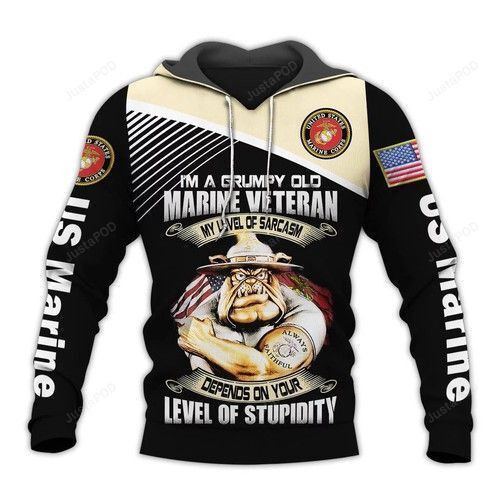 U.s.marine Veterans 3D All Over Print Hoodie & Zip Hoodie