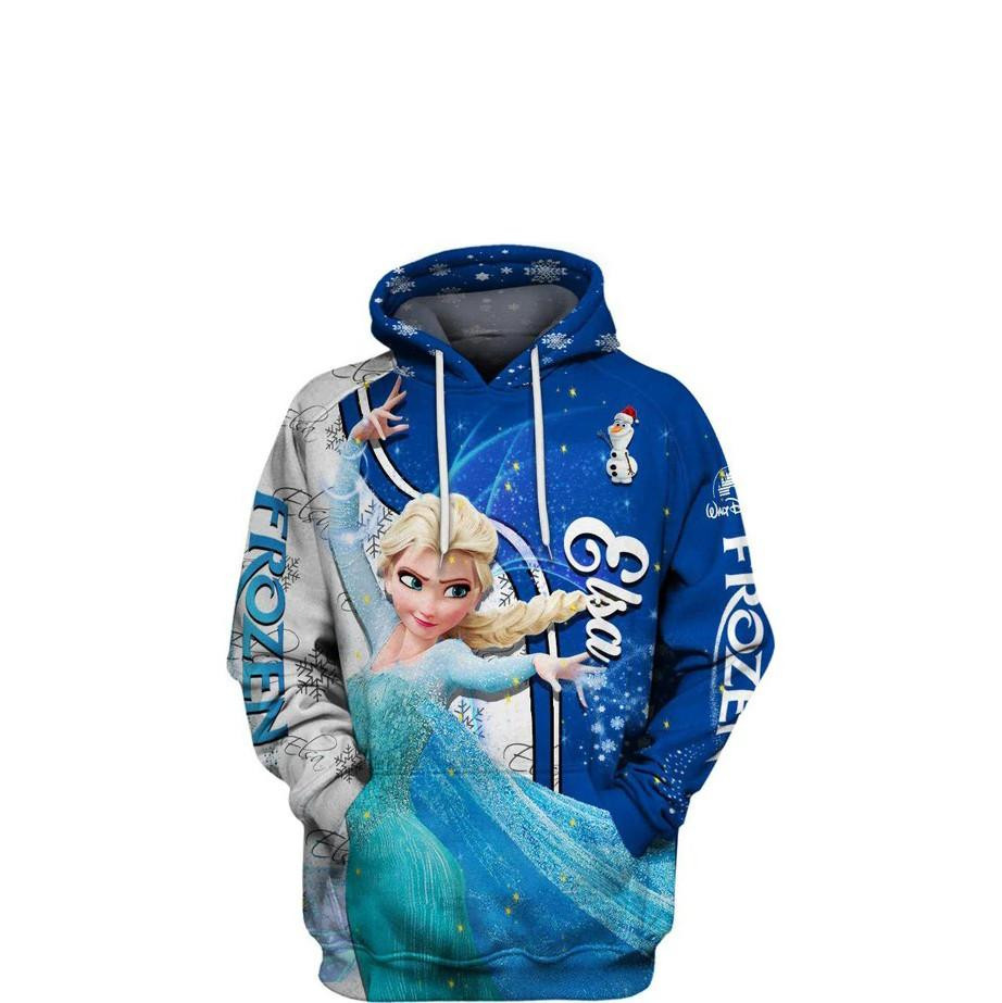 Elsa Of Arendelle, Elsa Princess Frozen All Over Print Hoodie