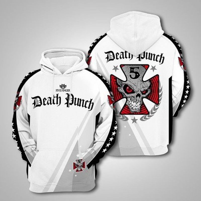 Five Finger Punch Full Printing Custom 3d Hoodie