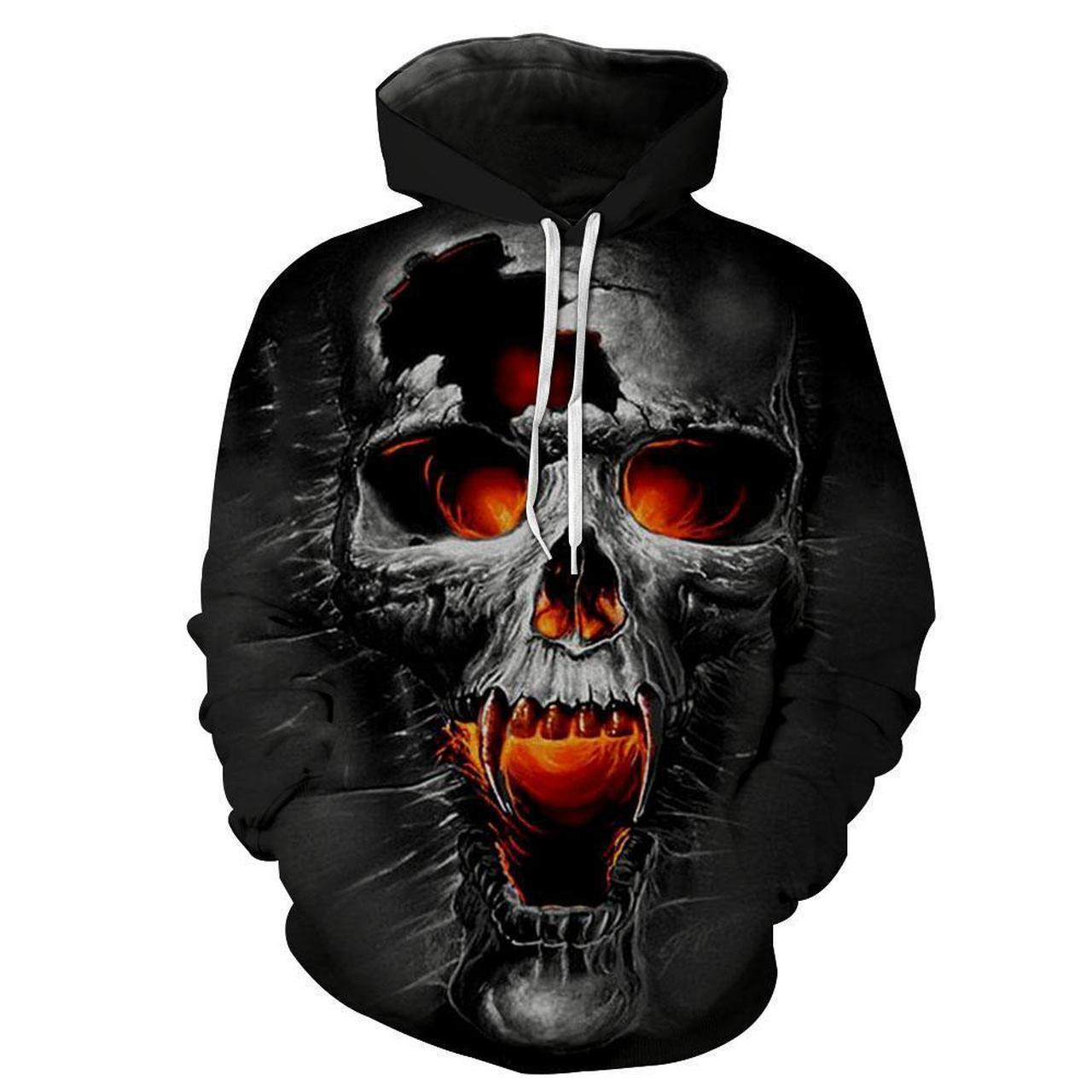 Skull 3D All Over Print Hoodie & Zip Hoodie