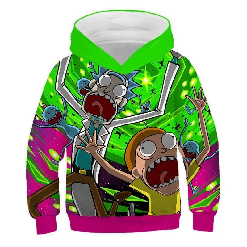 Rick And Morty Gift  Over Print 3d Hoodie Zip Hoodie 854