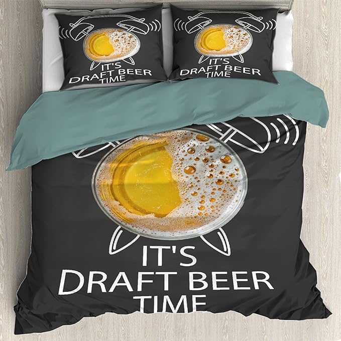 Beer Bedding Set It’s Draft Beer Time Duvet Covers