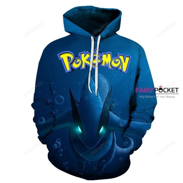 Pokemon Blue 3D All Over Print Hoodie & Zip Hoodie