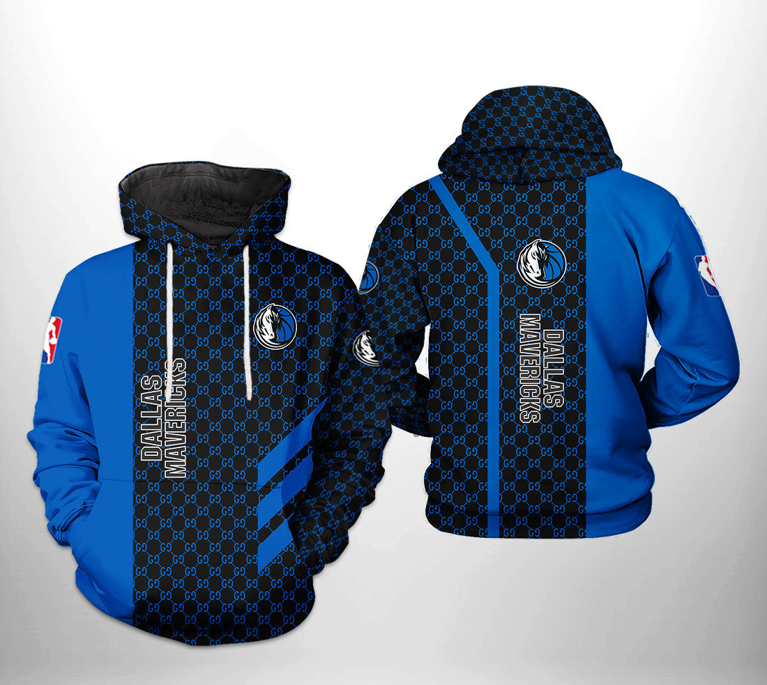 Dallas Mavericks Team Pattern Mix 3D All Over Print Hoodie & Zip Hoodie