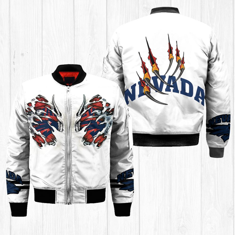 Nevada Wolf Pack Claws Apparel Bomber Jacket