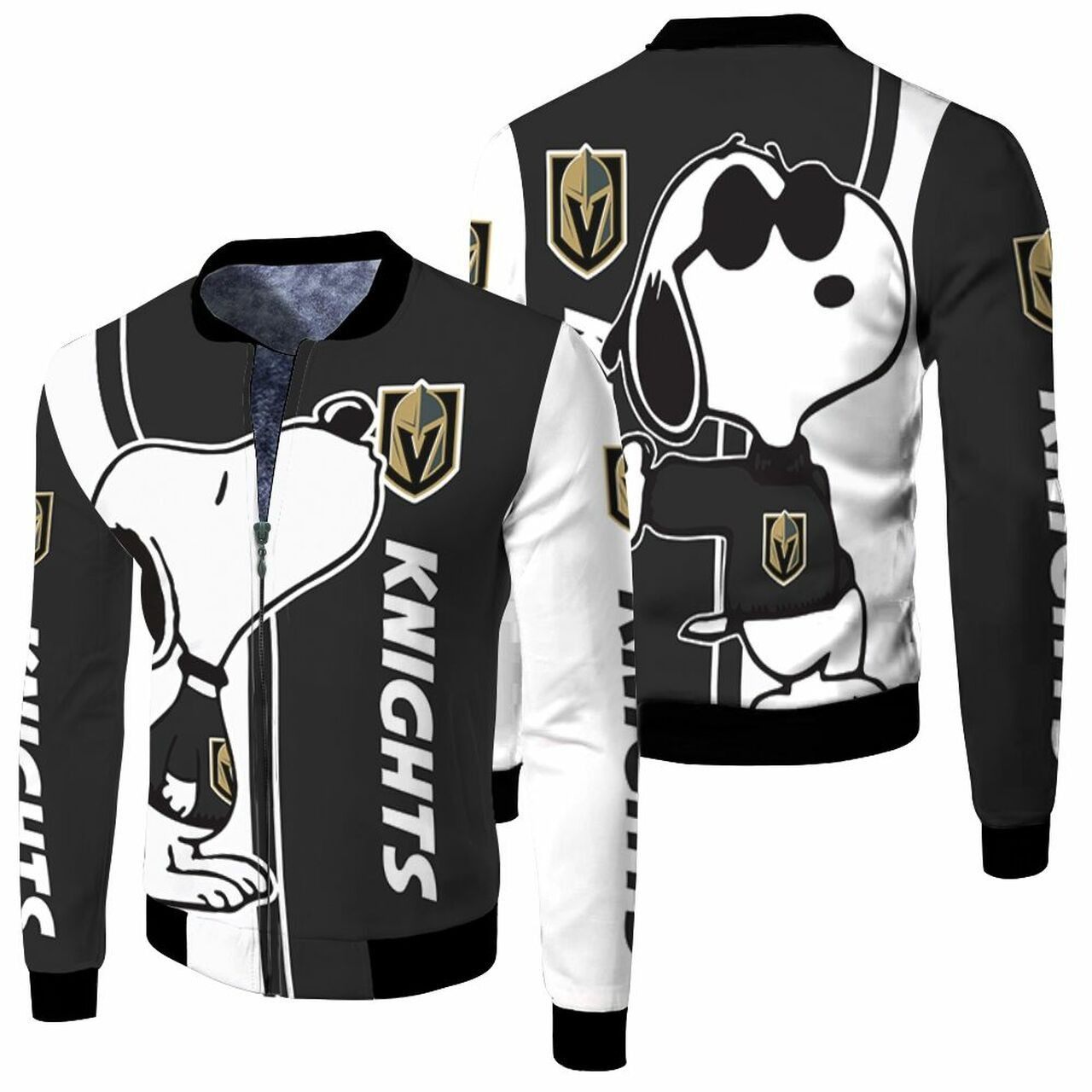 Vegas Golden Knights Snoopy Lover Bomber Jacket