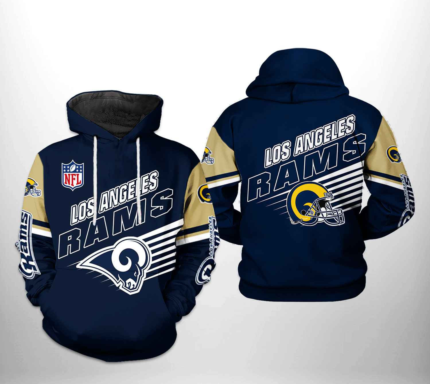 Los Angeles Rams Team 3D All Over Print Hoodie & Zip Hoodie