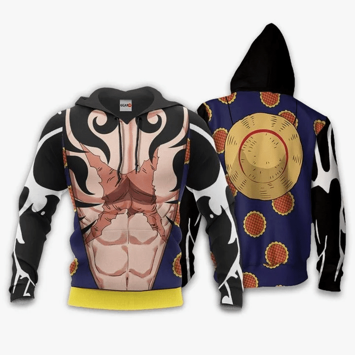 One Piece Luffy Gear 4 3d Hoodie Zip Hoodie