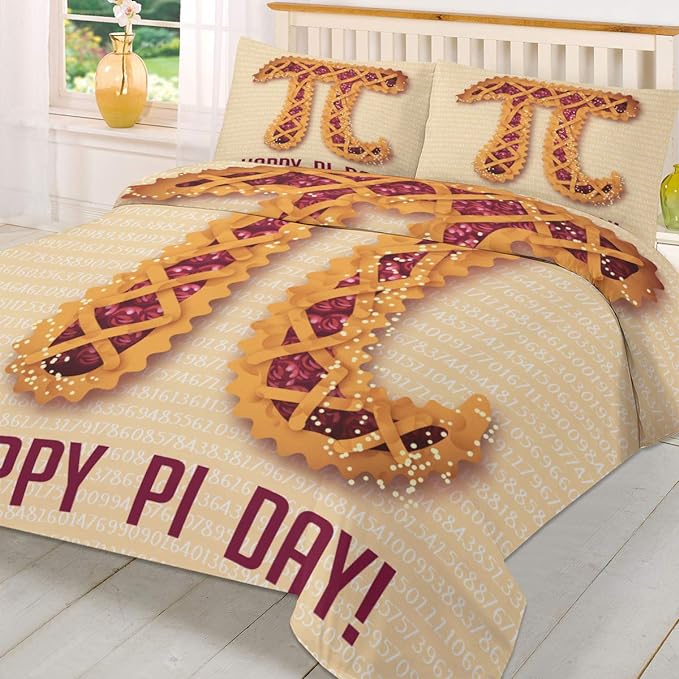 Pi Bedding Set Hsppy Pi Day Graphic Duvet Covers