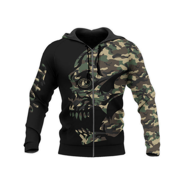 Camo Skull Tito's Hoodie, Gift For Fan 3d All Over Print Shirt Hoodie 1505