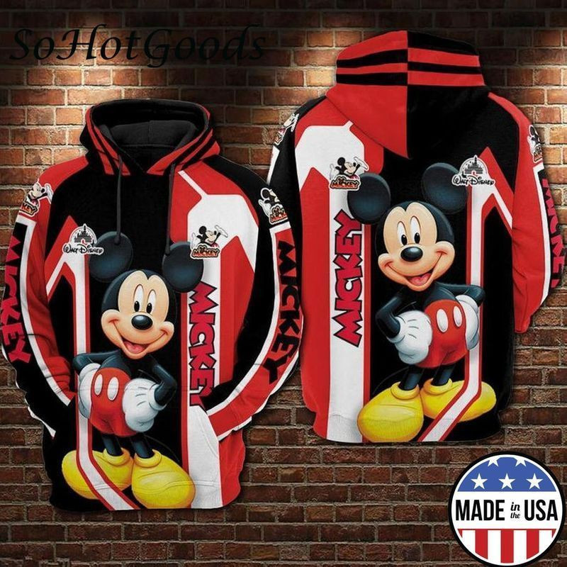 Mickey Full Printing Hoodie Walt Full Printing 3 3d Hoodie 508