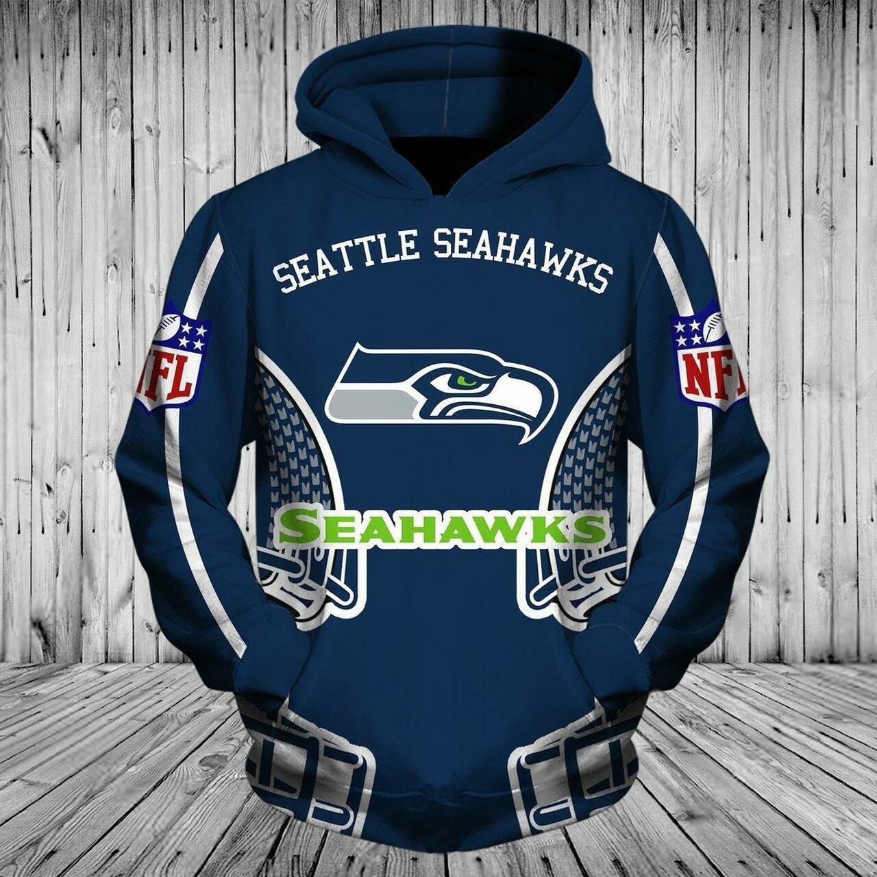 Seattle Seahawks 3D All Over Print Hoodie & Zip Hoodie