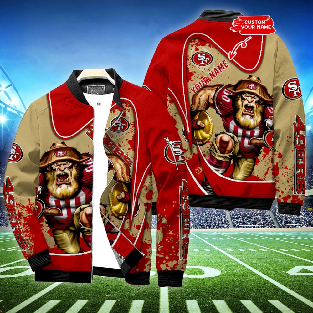 San Francisco 49ers Personalized Bomber Jacket BG500