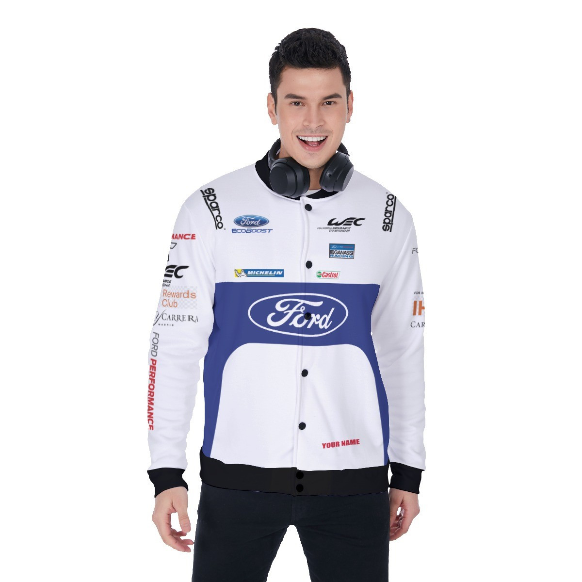Ford Performance Racing Sparco Apparel, Ford Performance Custom Baseball Jacket 46