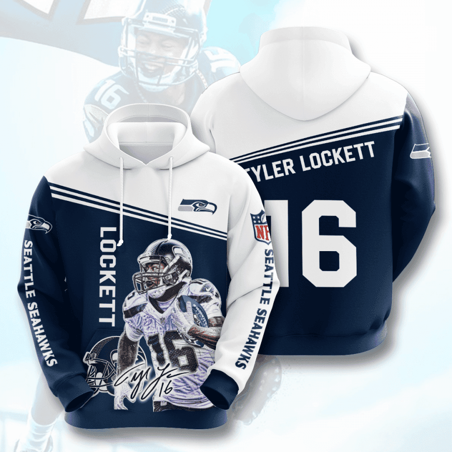 SEATTLE SEAHAWKS Tyler Lockett 3D All Over Print Hoodie & Zip Hoodie