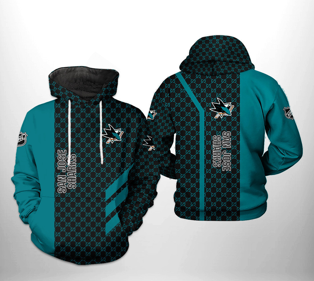 San Jose Sharks 3D All Over Print Hoodie & Zip Hoodie