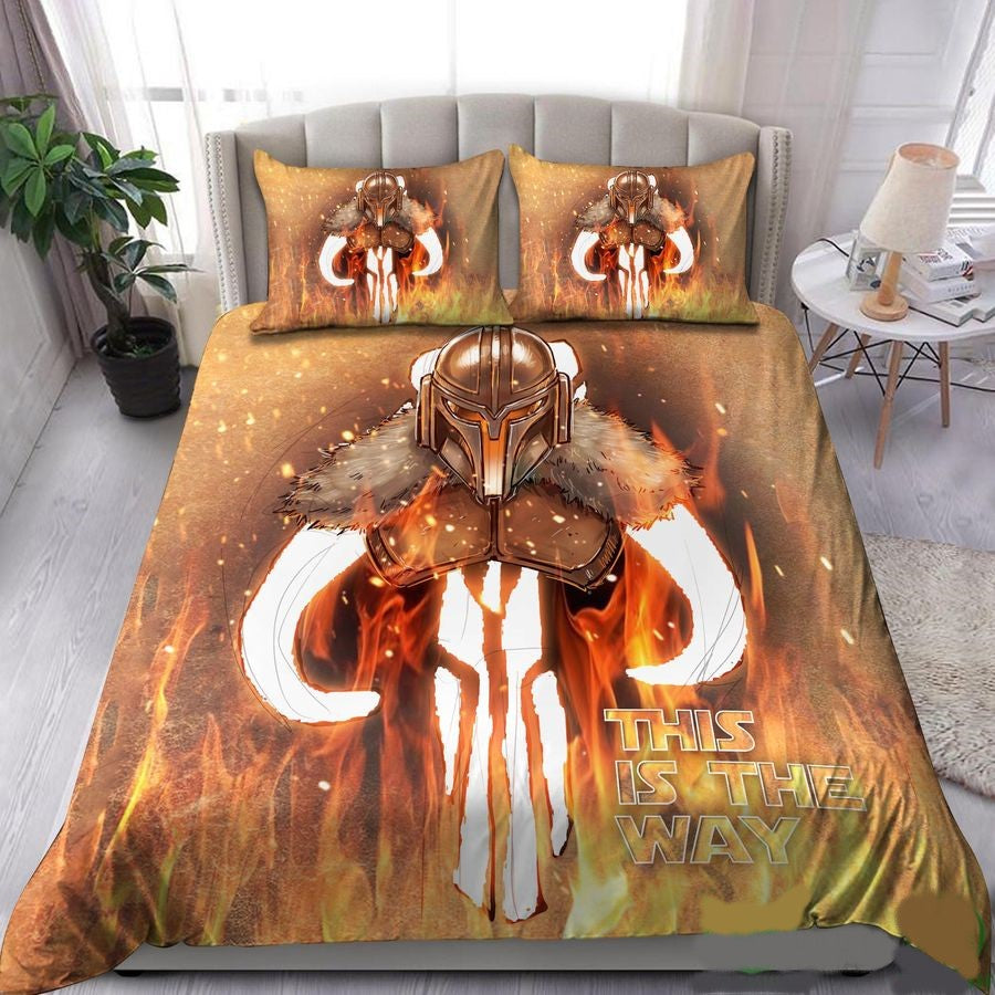 SW Bedding Set SW This Is The Way Fire Duvet Covers