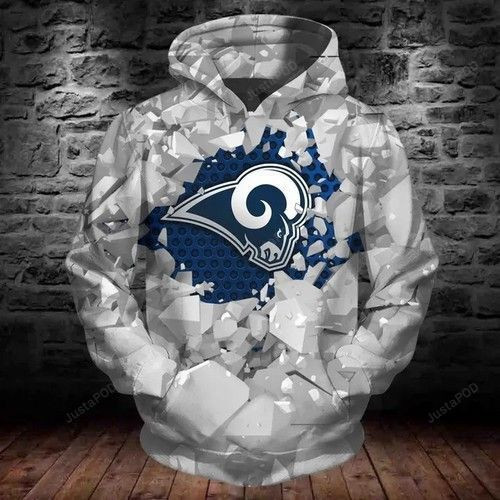 Los Angeles Rams Football 3D All Over Print Hoodie & Zip Hoodie