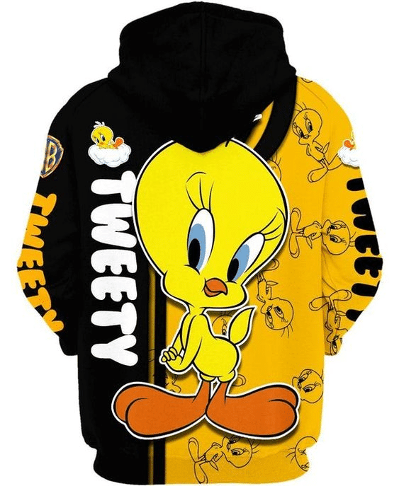 Lovely Tweety Looney Tunes Flims 40 Cartoon Graphic Outfits Aop Hoodie