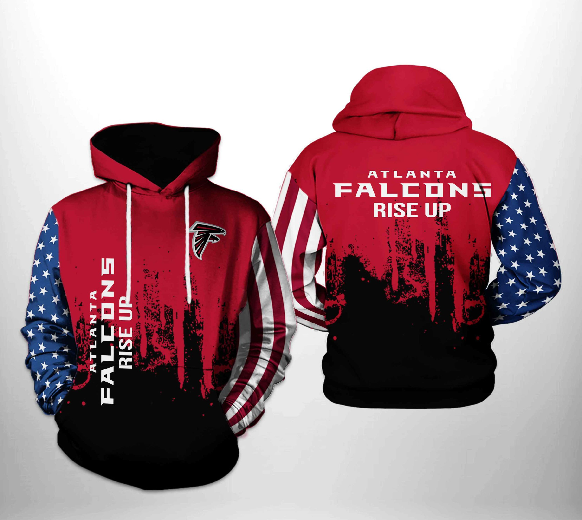 Atlanta Falcons Team US 3D All Over Print Hoodie & Zip Hoodie