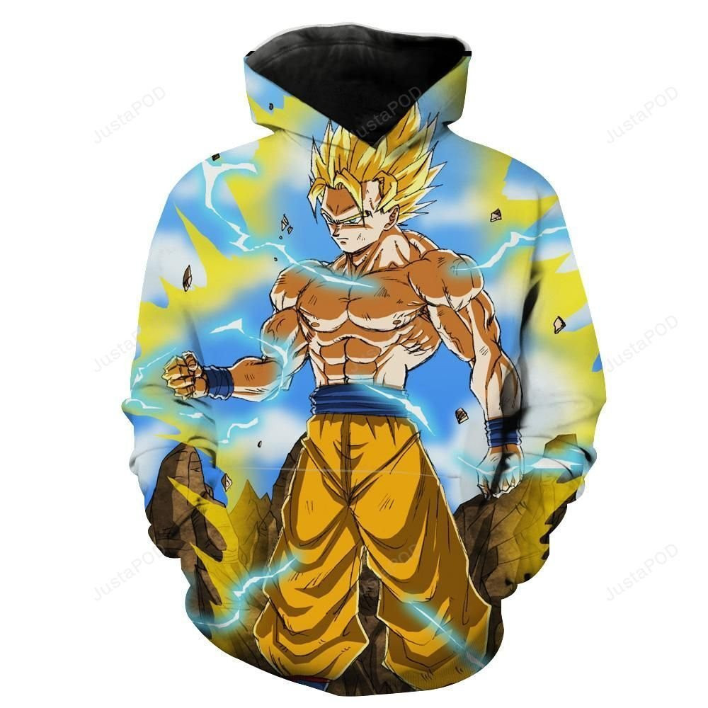 Super Saiyan Goku 3D All Over Print Hoodie & Zip Hoodie