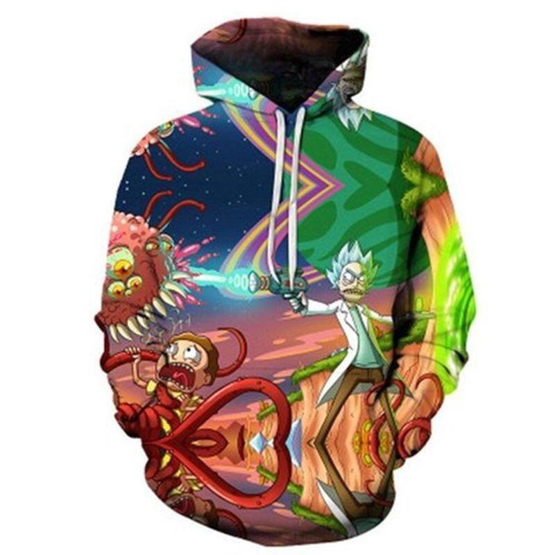 Rick And Morty Cartoon Network 3d Hoodie 907