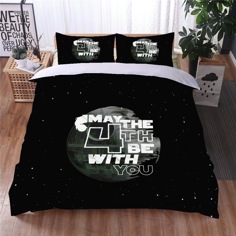 SW Bedding Set Death Star May The 4th Be With You Duvet Covers