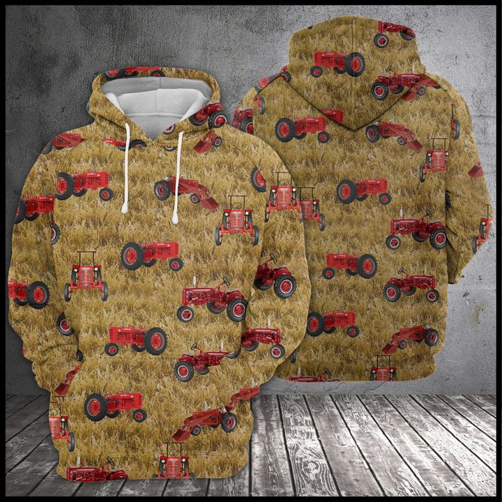 Farmall Tractor Farmer 3D All Over Print Hoodie & Zip Hoodie