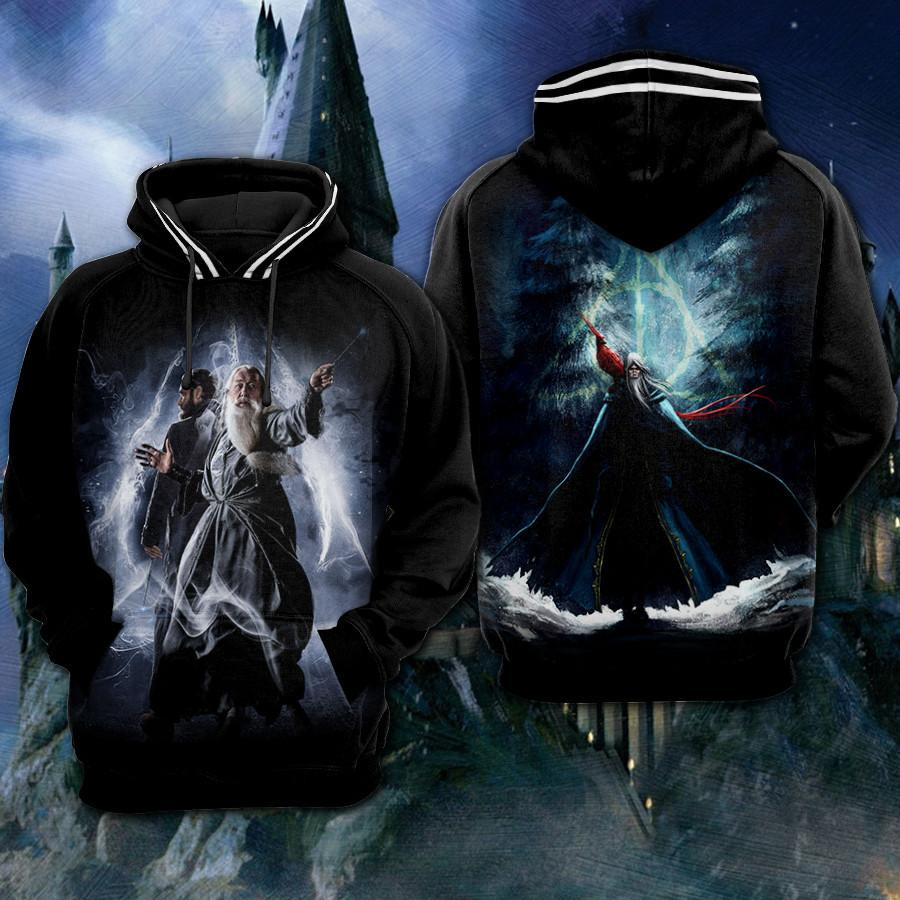 Harry Potter Albus Dumbledore Headmaster Of The Wizarding School Hogwarts All Over Print Hoodie