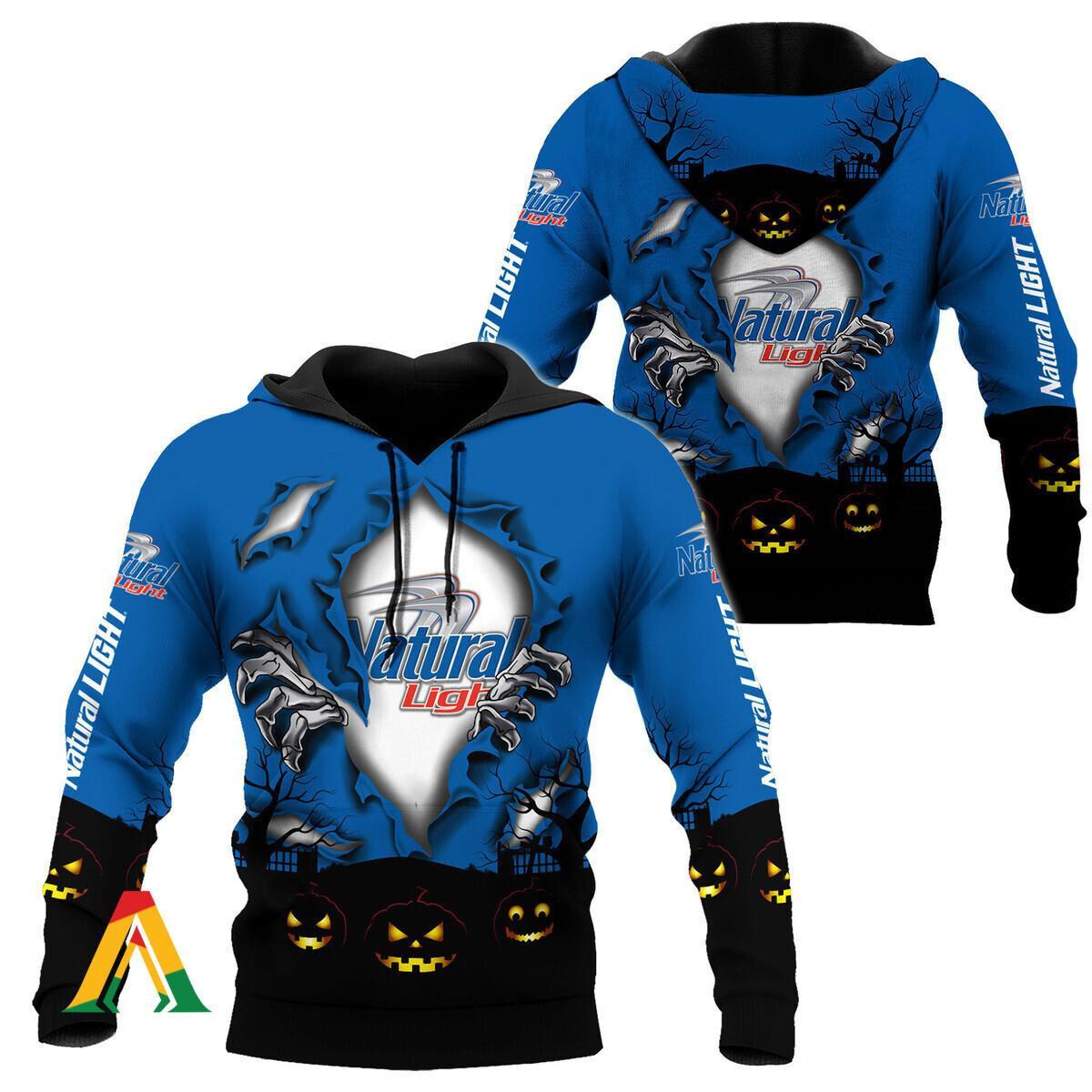 Scary Night Halloween Natural Light Hoodie & Zip Hoodie