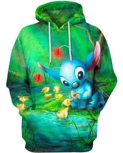Lilo And Stitch Loves Everything 3d Hoodie Zip Hoodie 1209