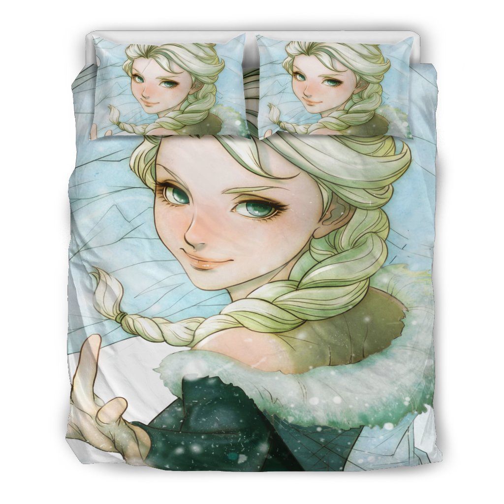 Frozen Bedding Set Drozen Elsa Anime Style Duvet Covers