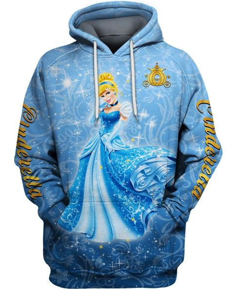 Cinderella 3d Hoodie Zipper Hoodie