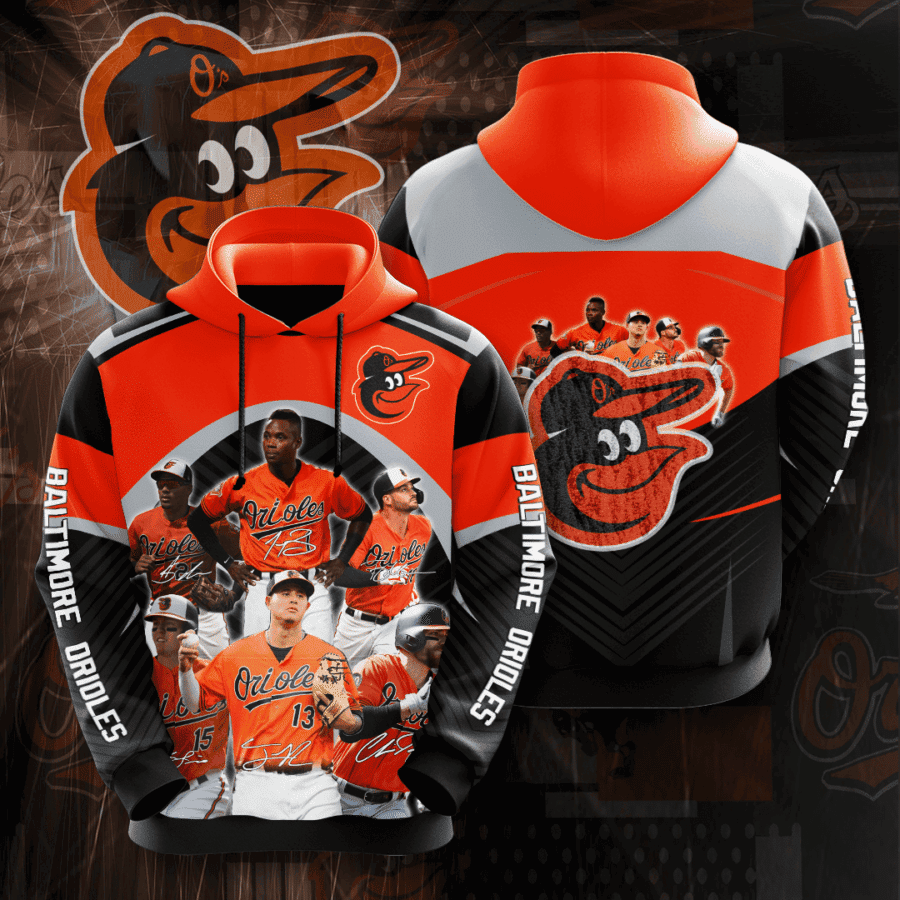Baltimore Orioles 3D All Over Print Hoodie & Zip Hoodie