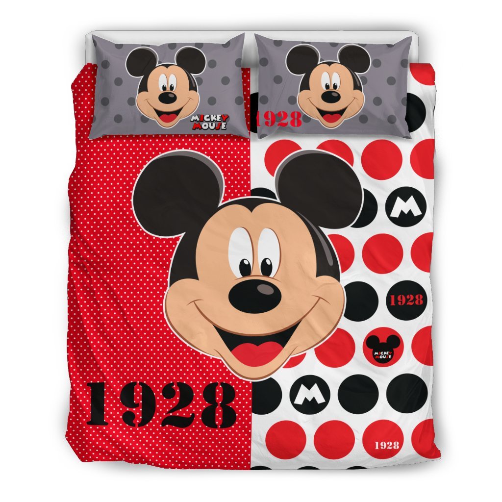 MM Bedding Set DN MM 1928 Face And Symbol Duvet Covers Red